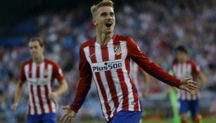 Griezmann celebra anotación con el Atlético de Madrid