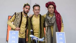 Quintana, González y Saldívar disfrazados como los Reyes Magos