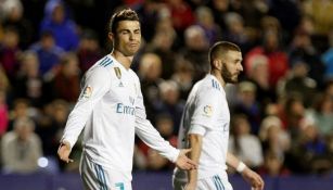 CR7 y Benzema, en el juego contra el Levante 