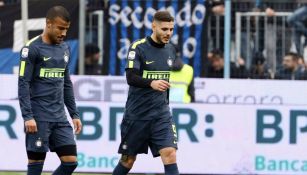 Mauro Icardi, durante el juego del Inter contra el Spal