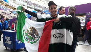 Aficionado mexicano en el Super Bowl LII