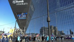 Aficionados entrando al US Bank Stadium