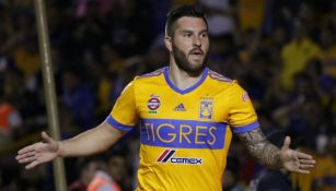 Gignac, en un juego de Tigres en el Clausura 2018