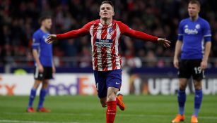 Gameiro celebra su tanto contra Copenhague