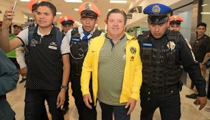 Miguel Herrera a su llegada a la CDMX