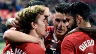 Atlético de Madrid festeja triunfo sobre el Sevilla