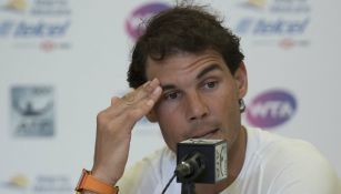 Nadal, durante una conferencia de prensa en Acapulco