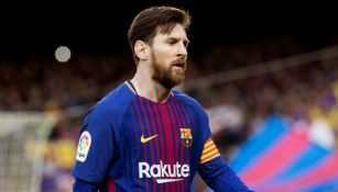 Messi, durante el juego entre Barcelona y el Atlético de Madrid