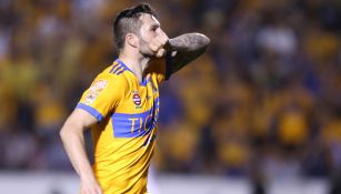 Gignac celebra su gol frente a Xolos