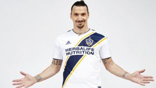 Zlatan Ibrahimovic durante su presentación con Los Angeles Galaxy