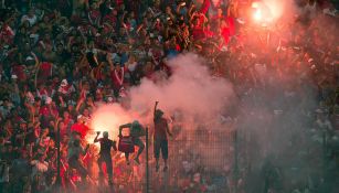 Aficionados de Veracruz durante un partido en el Pirata