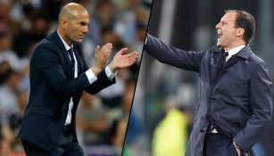 Zidane aplaude y Allegri grita desde el banquillo