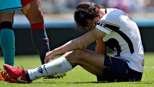 Alejandro Arribas, lamentándose en un partido con los Pumas