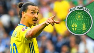 Zlatan Ibrahimovic en un partido con Suecia