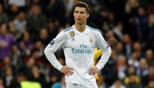 Cristiano se lamenta en un partido con el Real Madrid