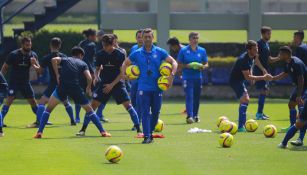 Jugadores del Cruz Azul durante un entrenamiento