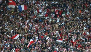 Aficionados de Chivas durante el partido contra Santos