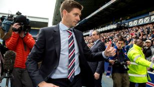 Steven Gerrard, en su presentación como técnico de Rangers