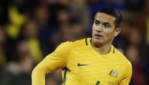 Tim Cahill durante un partido amistoso