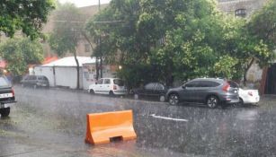 Granizo y lluvia en la CDMX