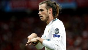 Gareth Bale festeja gol contra el Liverpool