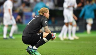 Karius se lamenta después de la derrota en Kiev