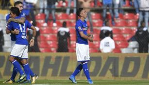 Martín Rodríguez en festejo con Cruz Azul