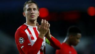 Luuk de Jong, durante un juego con el PSV