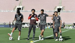 Seleccionados nacionales, en un entrenamiento del Tri