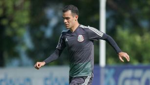 Rafael Márquez durante un entrenamiento del Tri