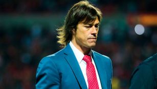 Matías Almeyda se lamenta tras un partido con Chivas