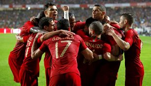 Portugal celebra doblete de Guedes