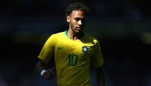 Neymar, durante un partido amistoso con Brasil