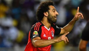 Salah en un partido con Egipto