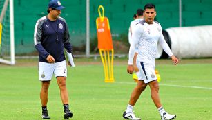 Cardozo, en su primera práctica como técnico de Chivas