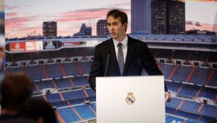 Lopetegui en su presentación con el Real Madrid 