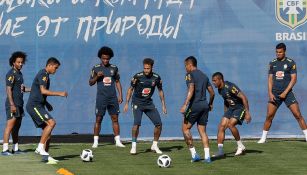 La Selección de Brasil entrena en Sochi