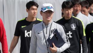 Shin Tae-yong, tras una práctica de Corea del Sur