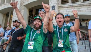Afición celebra victoria de México sobre Alemania en Copa del Mundo 