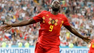 Lukaku celebra una de sus anotaciones contra Panamá 