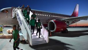 Jugadores de la Selección de Arabia Saudita llegan a Rostov