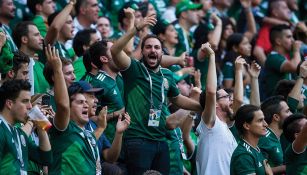 Afición Mexicana durante el partido contra Alemania