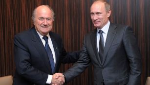 Blatter y Putin previo al Mundial de Rusia 218