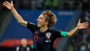 Luka Modric festeja su gol contra Argentina 