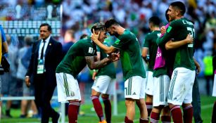 México festeja triunfo en debut mundialista contra Alemania