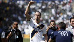 Zlatan Ibrahimovic después de un partido de MLS