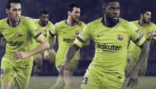 Jugadores del Barcelona lucen nueva playera
