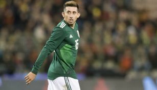 Héctor Herrera, durante un partido contra Bélgica