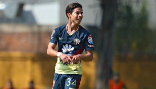 Diego Lainez disputa un juego con la Sub 20 del América