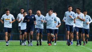 Jugadores de los Pumas, durante un entrenamiento en Cantera